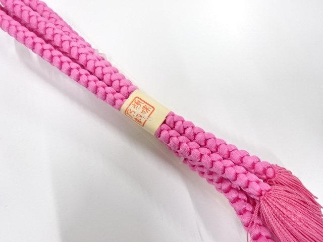 未使用品　正絹　手組帯締め
